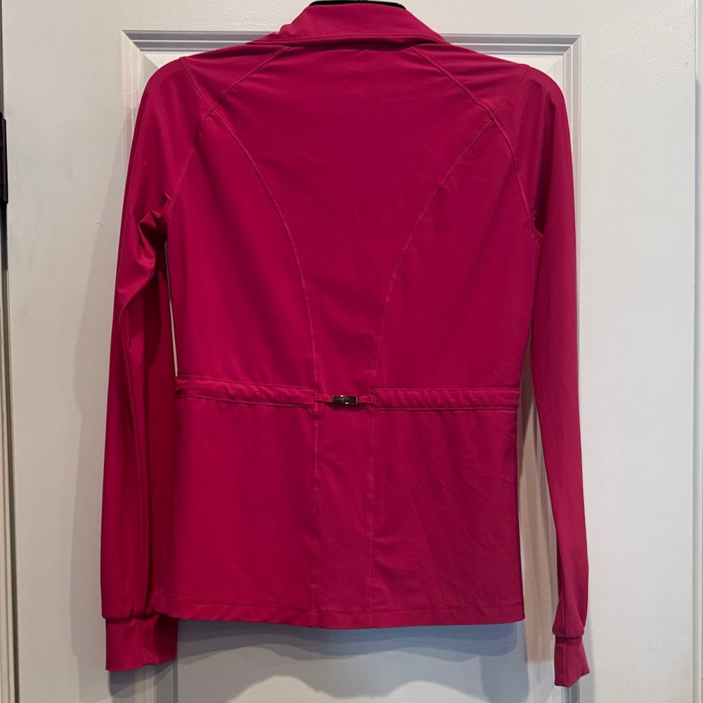 Chic Fuchsia Zip-Up Jacket - Picture 3 of 3